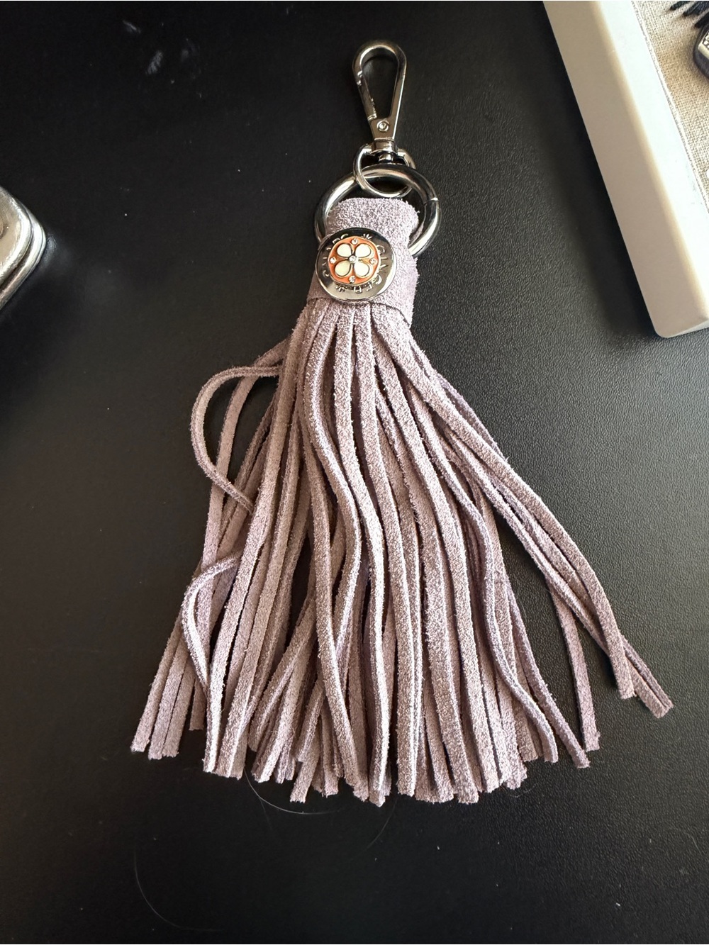 Suede Tassel Keychain - Women Accessories